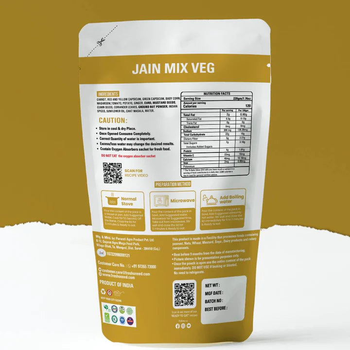 Ready to Eat Mix Veg JAIN (NONG)