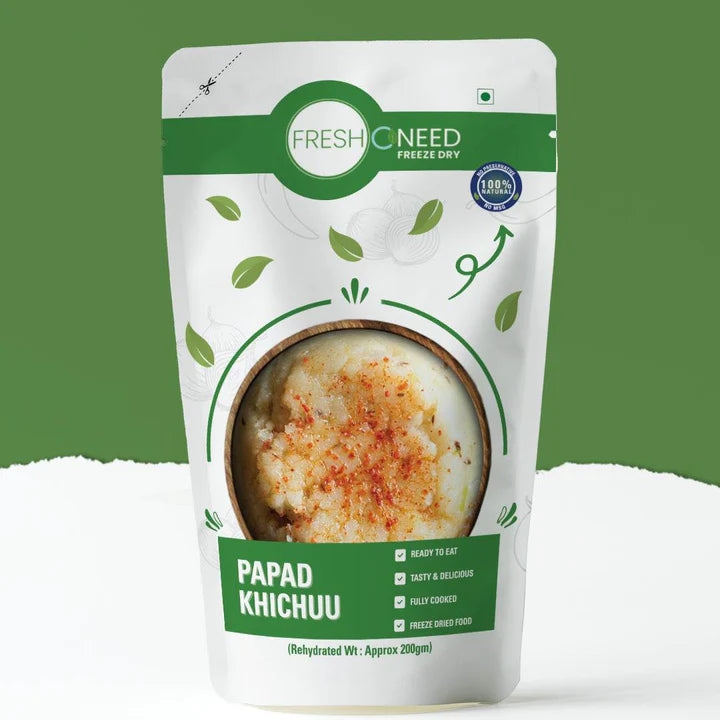 Papad nu Khichu with Masala