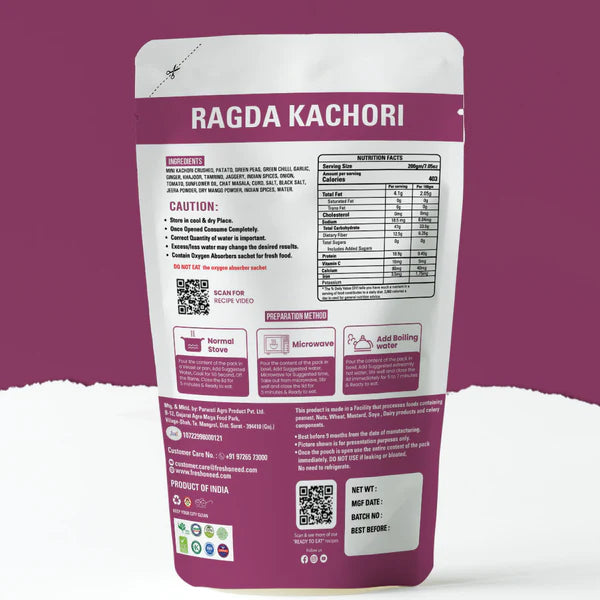 Ready to Eat Ragada Kachori