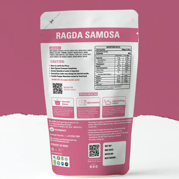 Ready to Eat Ragada Samosa