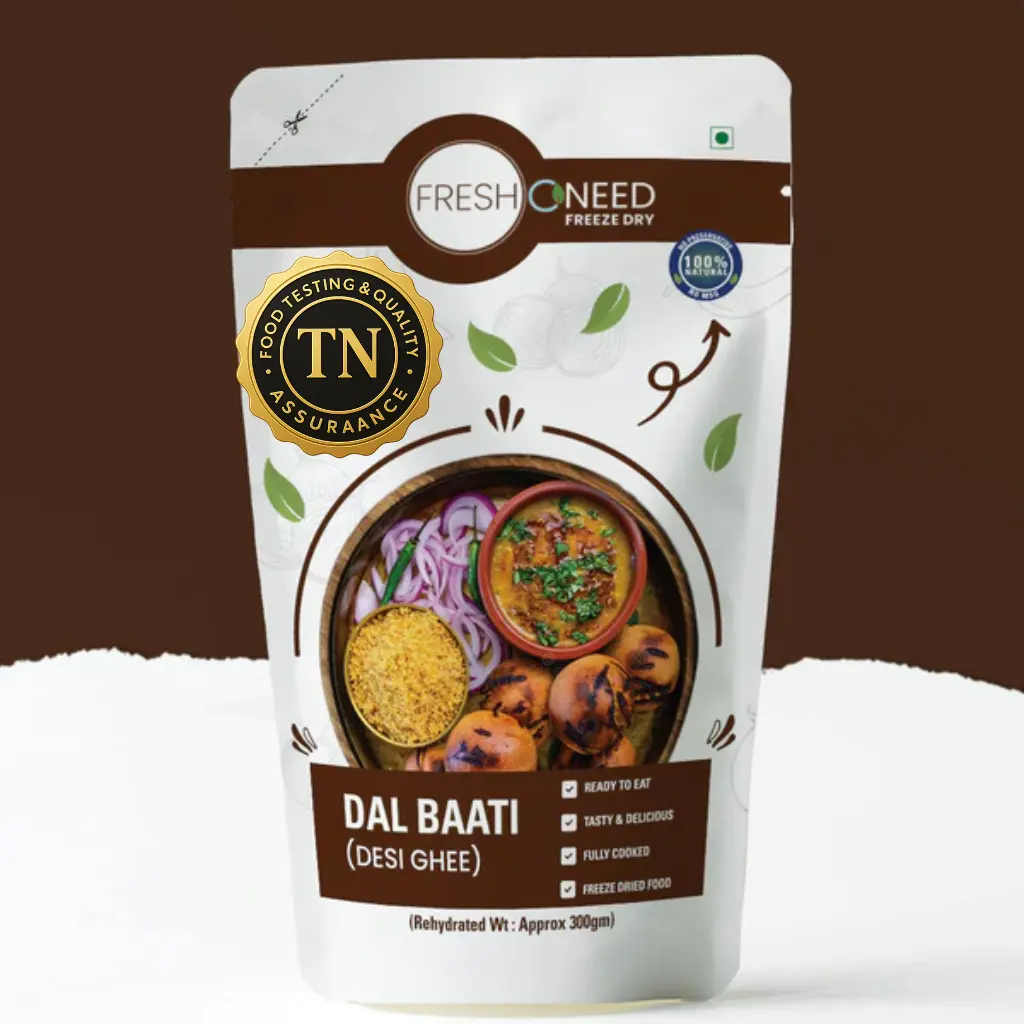 Gujarati Dal Baati (Desi Ghee)