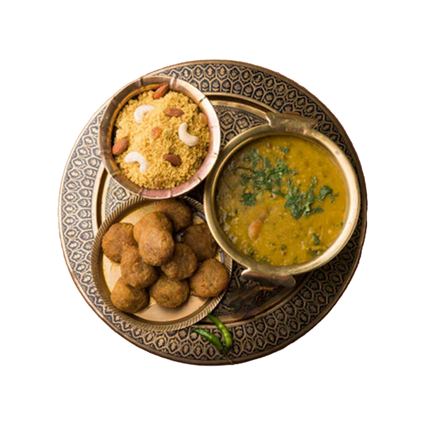 Gujarati Dal Baati (Desi Ghee)