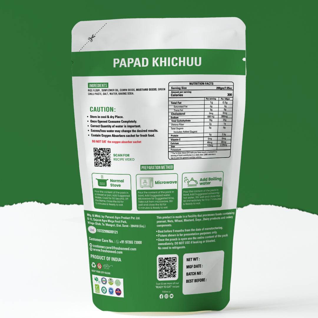Papad Khichuu (with masala)