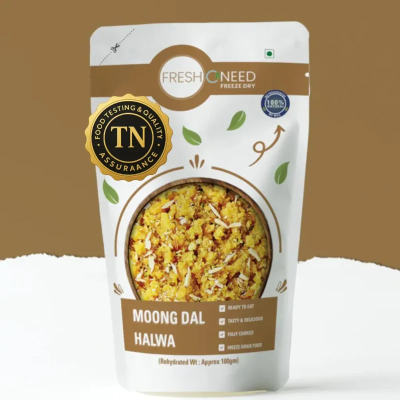 Ready to Eat Moong Dal Halwa | Authentic Indian Dessert | Freeze-Dried Sweet for Export